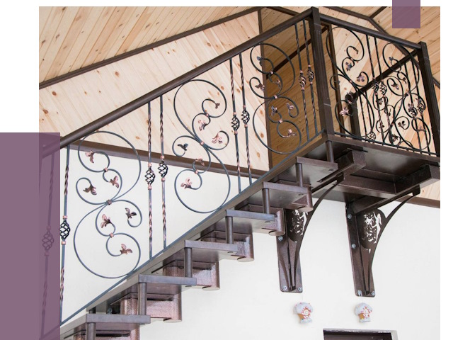 Кованые лестницы в Нижнем Тагиле от 81190 руб. под ключ