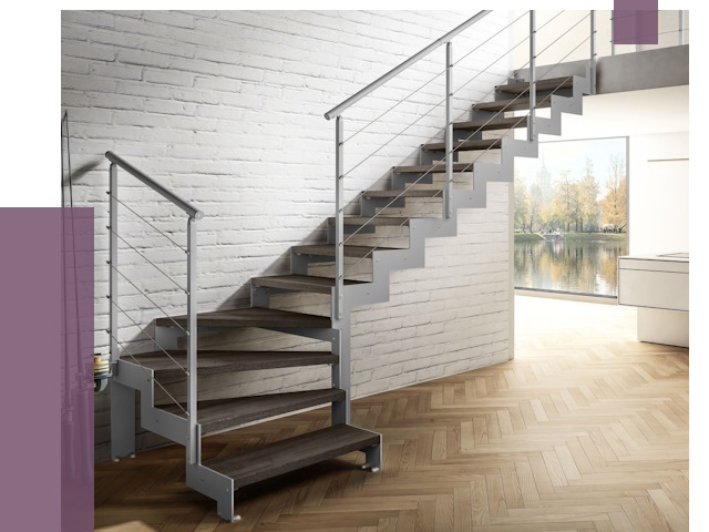 Г-образные лестницы под ключ в Нижнем Тагиле от 37733 руб. | ПРОЛЁТ-Нжн