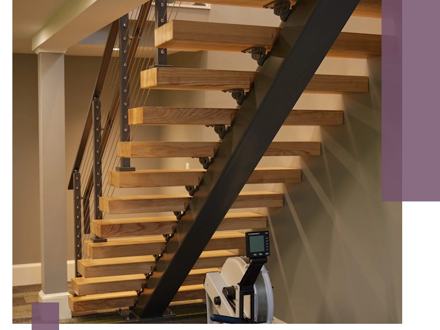 Лестницы на монокосоурах под ключ в Нижнем Тагиле - изготовление и монтаж