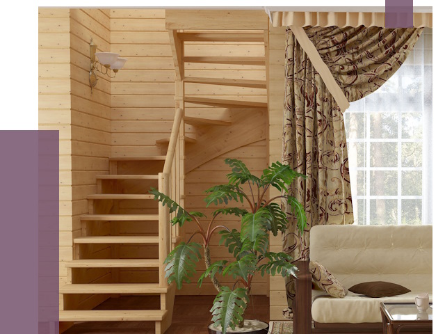 Лестницы для дачи в Нижнем Тагиле от 77287 руб.  | ПРОЛЁТ-Нжн