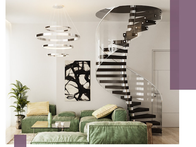 Лестницы для двухуровневой квартиры в Нижнем Тагиле — изготовление и монтаж