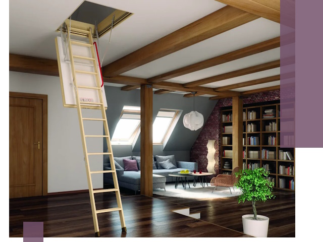 Чердачные лестницы под ключ в Нижнем Тагиле: изготовление и монтаж