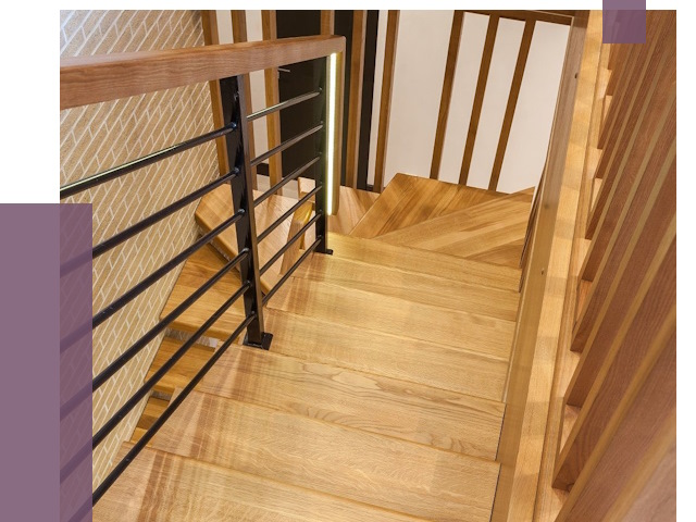 Лестницы из ясеня в Нижнем Тагиле под ключ от 10201 руб. 