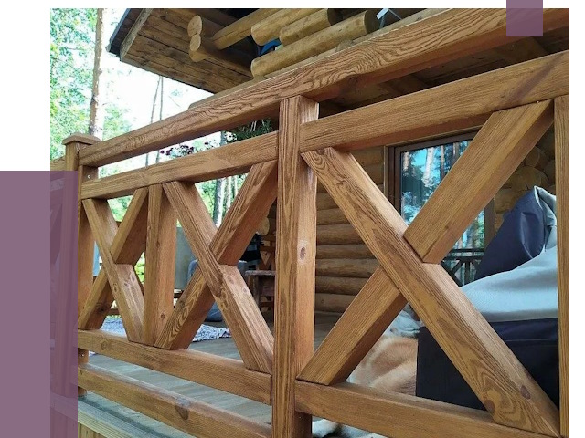 Деревянные перила под ключ в Нижнем Тагиле от 7807 руб. 