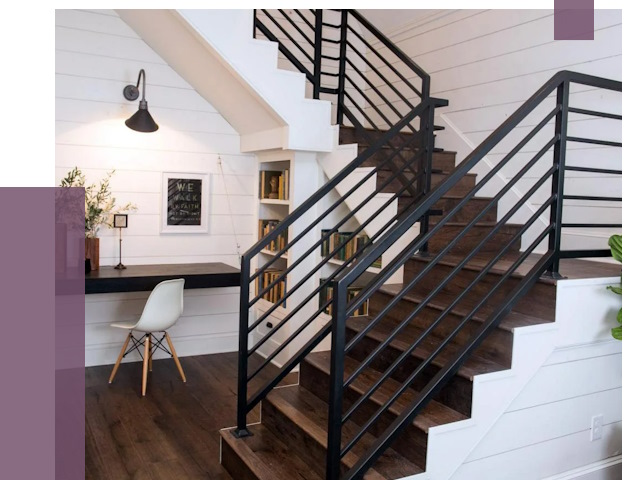Перила для лестницы в доме в Нижнем Тагиле от 7547 руб. — ПРОЛЁТ-Нжн