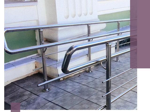 Ограждения пандусов из металла и нержавейки в Нижнем Тагиле