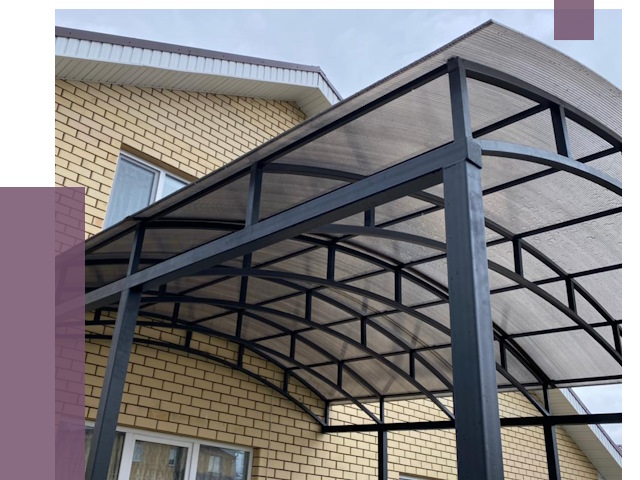 Монтаж козырьков в Нижнем Тагиле от 11710 руб. | ПРОЛЁТ-Нжн