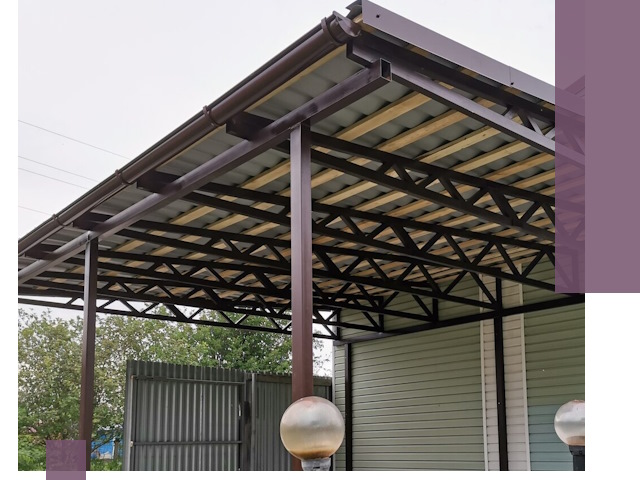 Навесы под ключ в Нижнем Тагиле: изготовление, монтаж и гарантия