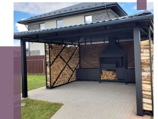 Навесы для барбекю в Нижнем Тагиле от 12959 руб. под ключ | ПРОЛЁТ-Нжн