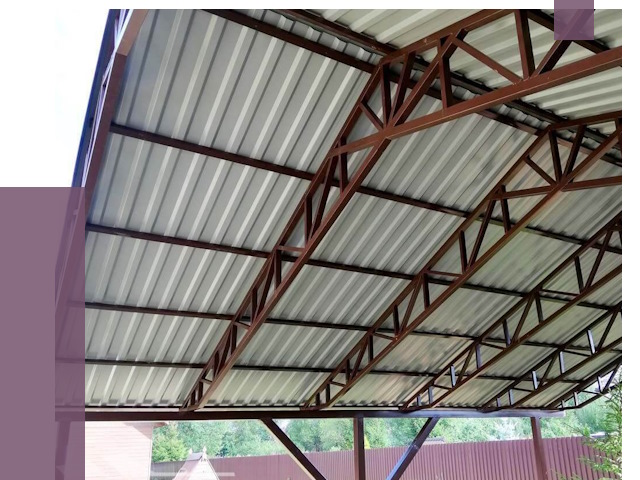 Навесы из профнастила в Нижнем Тагиле от 7494 руб. | ПРОЛЁТ-Нжн