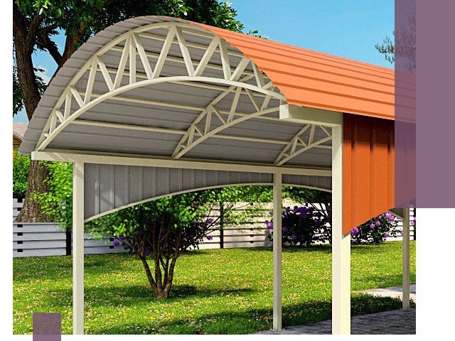 Навесы из профнастила под ключ в Нижнем Тагиле — установка и монтаж