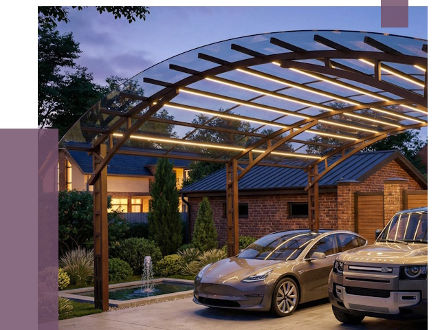 Металлические навесы в Нижнем Тагиле от 12907 руб. под ключ — ПРОЛЁТ-Нжн