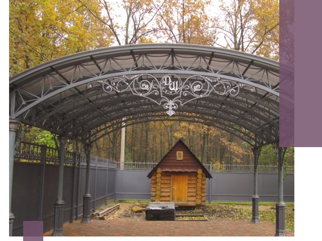 Кованые навесы премиум-класса под заказ в Нижнем Тагиле