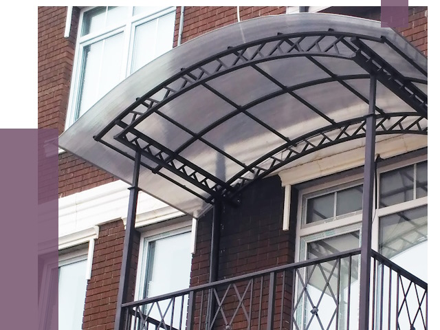 Козырьки над балконом в Нижнем Тагиле от 8796 руб. | ПРОЛЁТ-Нжн