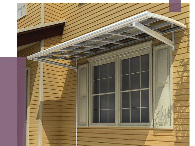 Козырьки над окнами в Нижнем Тагиле от 7755 руб. — монтаж, покупки | ПРОЛЁТ-Нжн