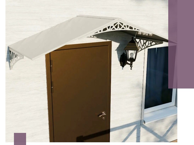 Металлические козырьки на входы и террасы в Нижнем Тагиле