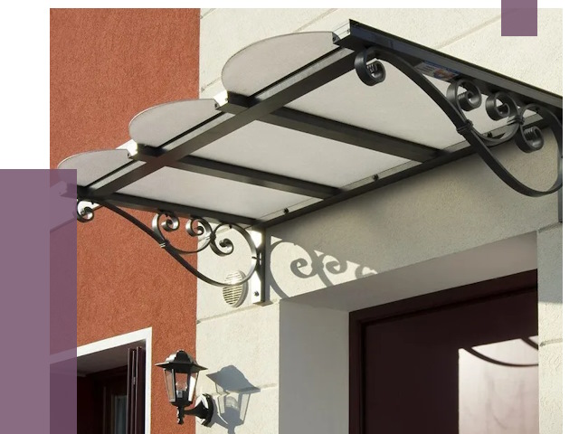 Односкатные козырьки в Нижнем Тагиле от 8535 руб.  | ПРОЛЁТ-Нжн