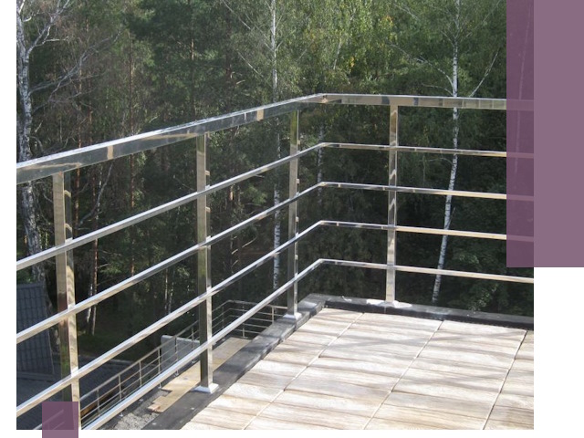 Парапеты из нержавеющей стали в Нижнем Тагиле — изготовление и монтаж