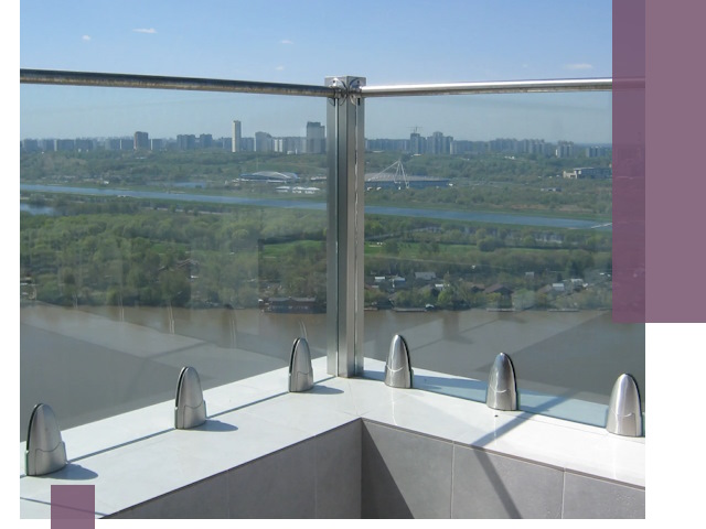 Стеклянные парапеты премиум класса в Нижнем Тагиле для домов и бизнесов