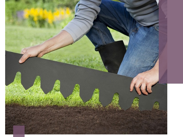 Металлические бордюры для газона в Нижнем Тагиле — изготовление и монтаж